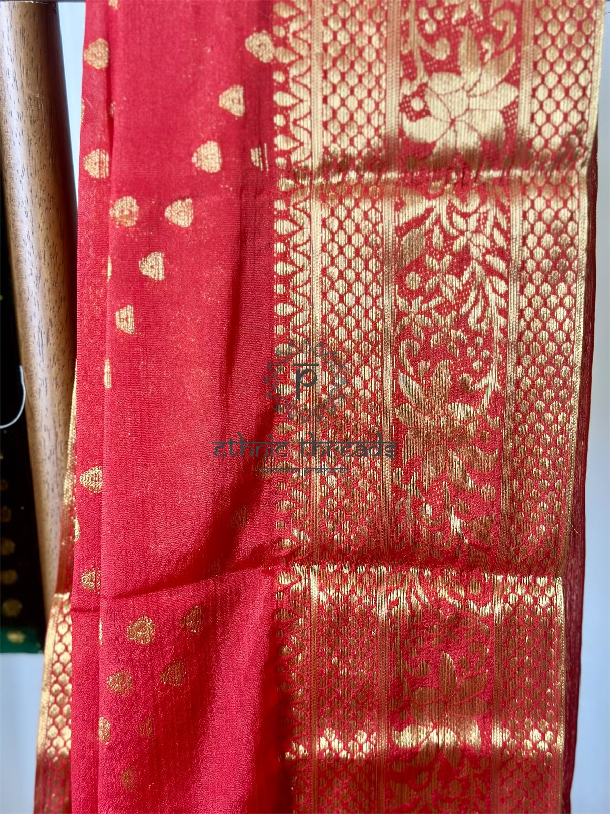 Chiffon Brocade Sarees with Zari Border