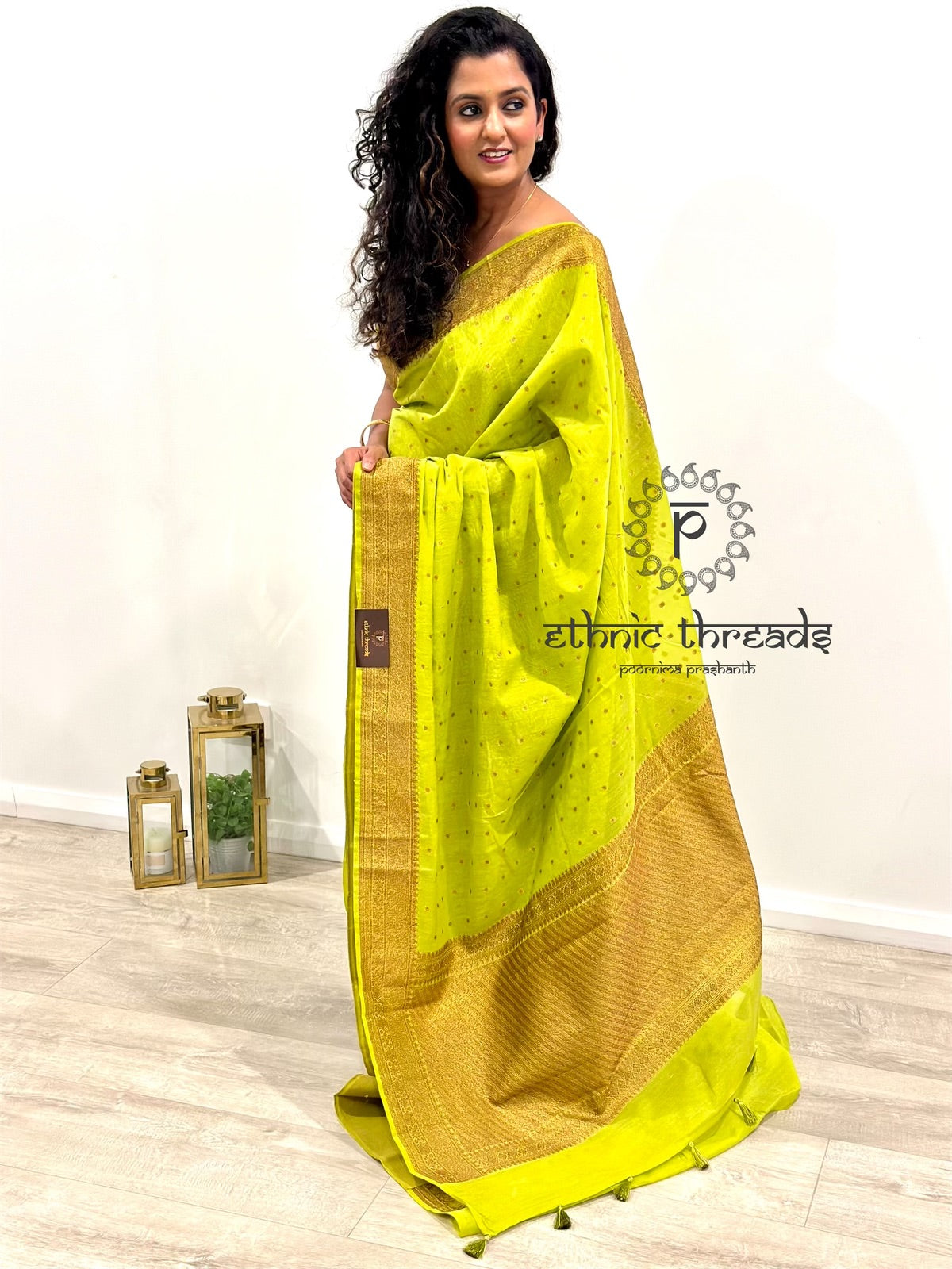 Banarasi Silk Cotton Saree with Zari Border