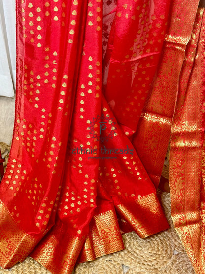 Chiffon Brocade Sarees with Zari Border