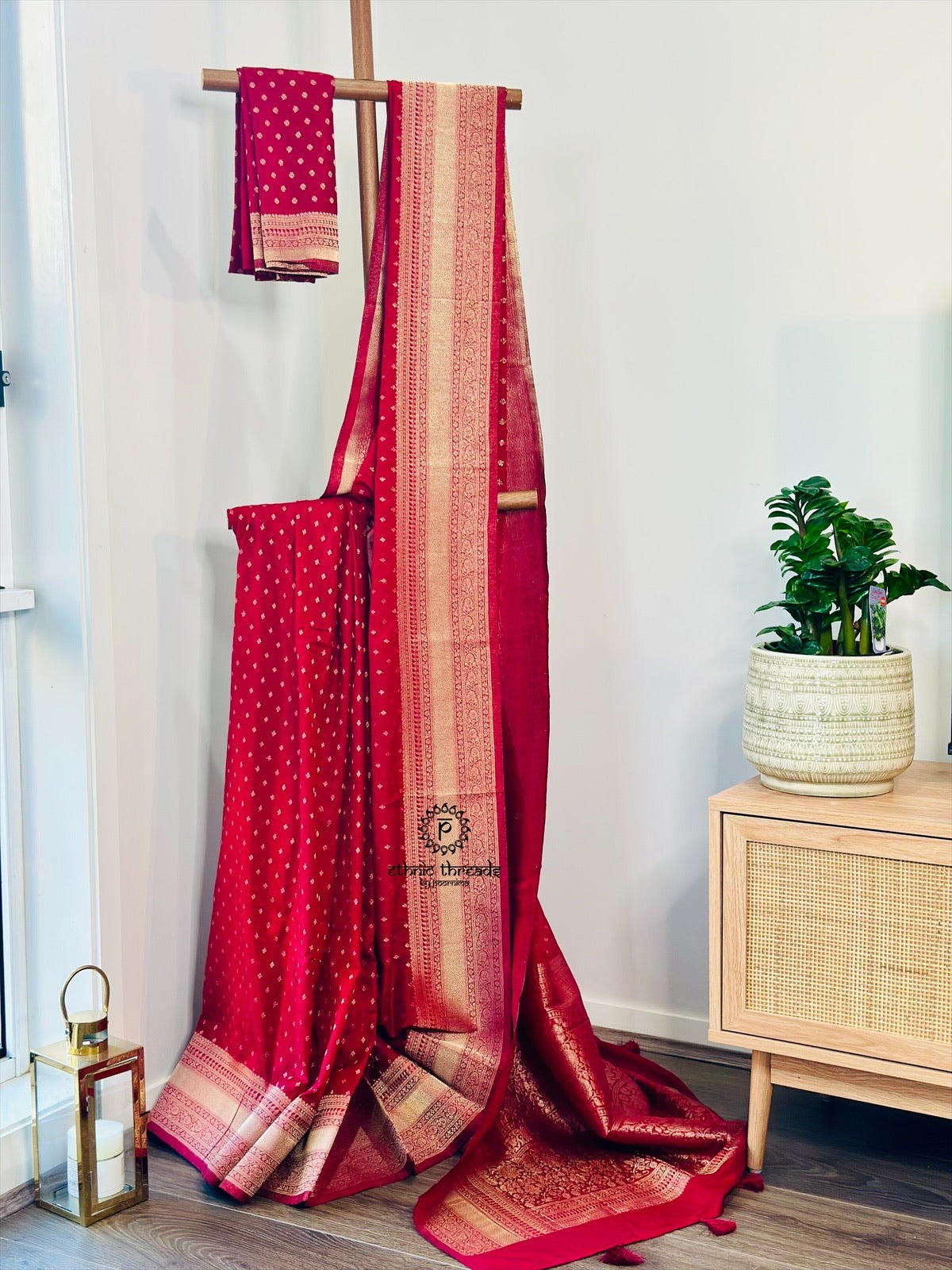 Georgette Banarsi Sarees with Zari Border