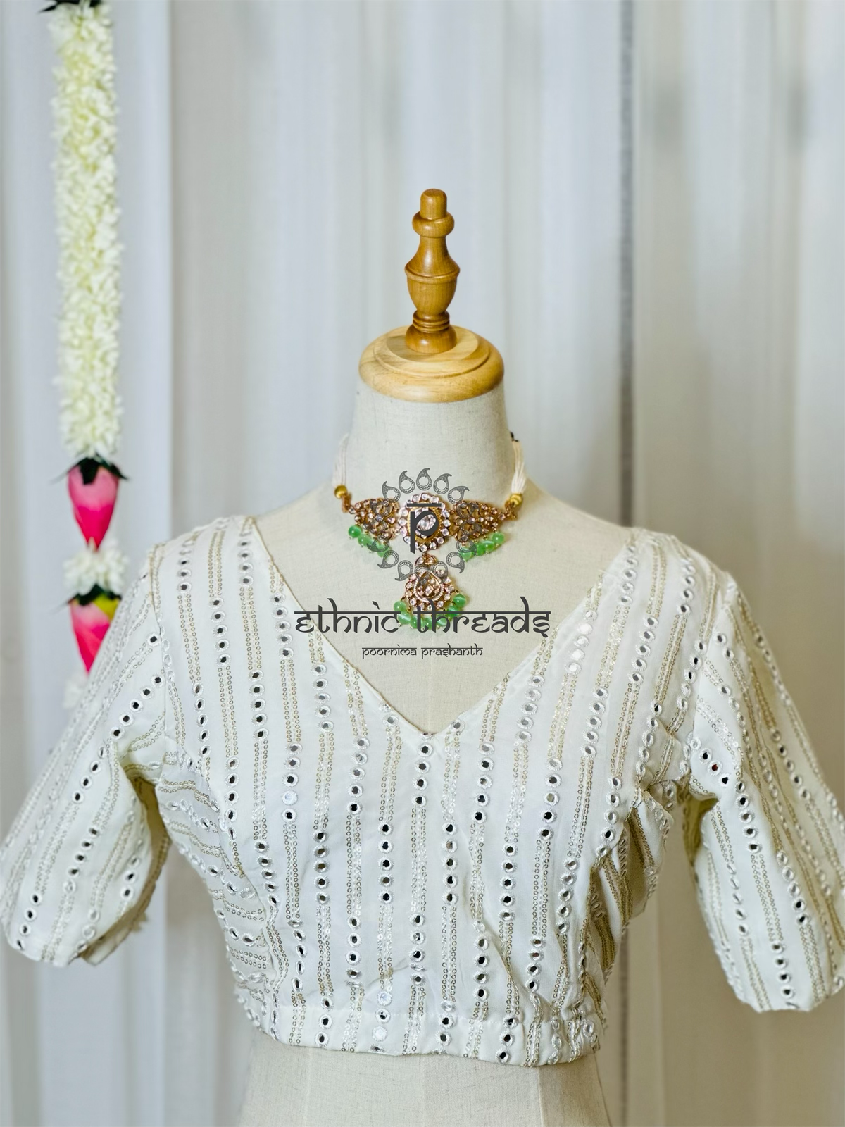 Embroidery And Mirror Work Blouses