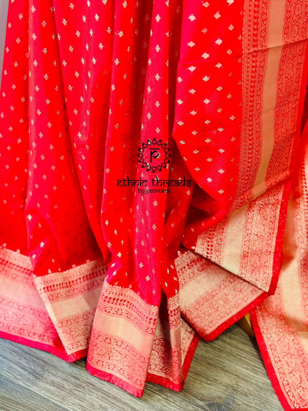 Georgette Banarsi Sarees with Zari Border