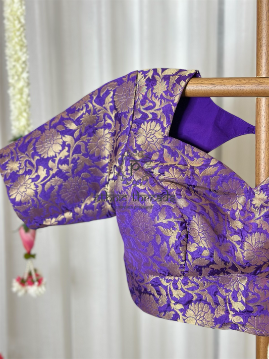 Violet Banarasi Blouse