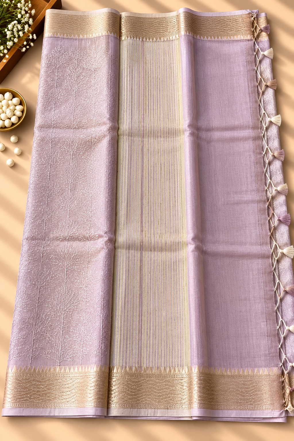 Soft Tissue Saree with Zari Border