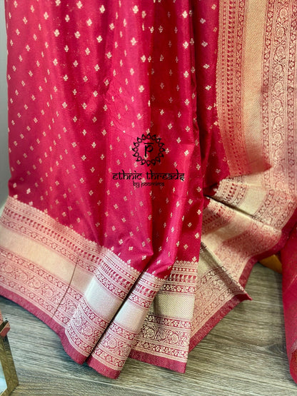 Georgette Banarsi Sarees with Zari Border
