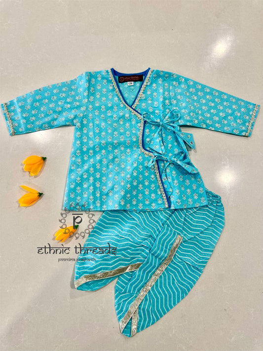 Ethnic Wear- Cotton Boys Kurta &  Dhothi Set