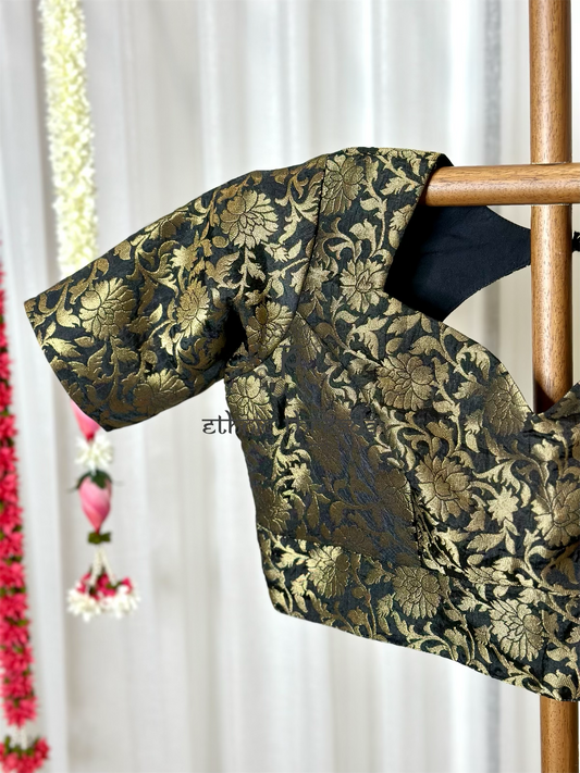 Black Banarasi Blouse