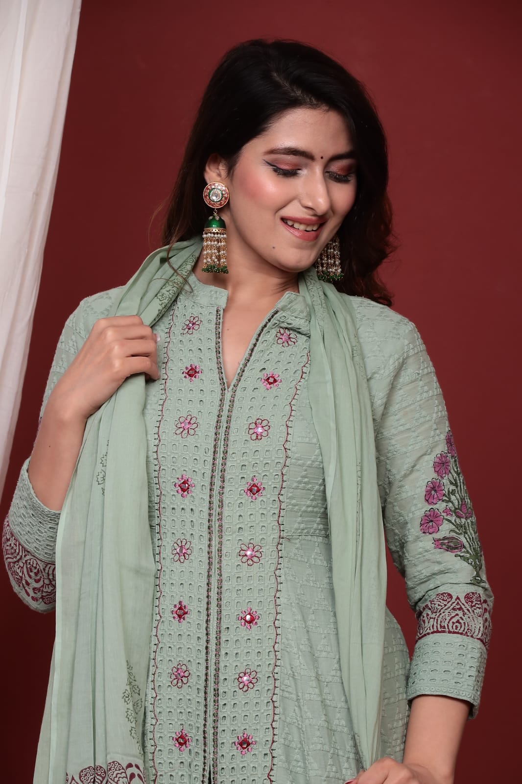 Hakoba Cotton Embroidered Salwar Suit