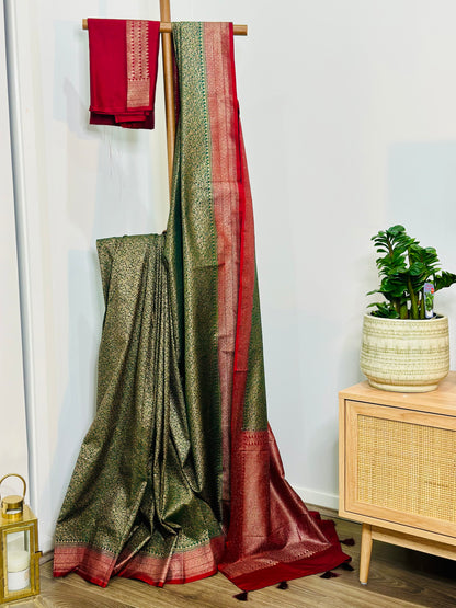 Banarasi Katan Brocade Sarees