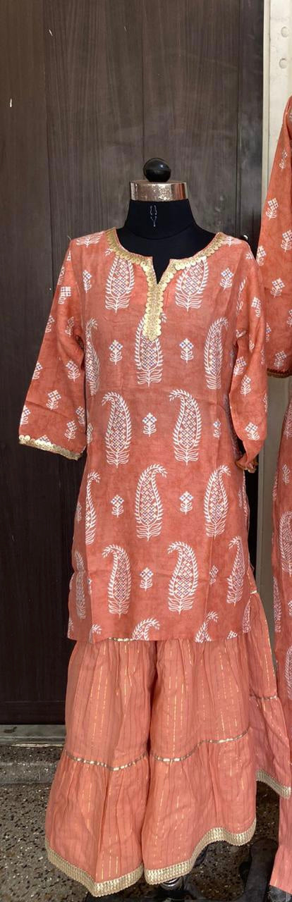 Kurti with Sharara