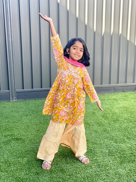 Kurti with Sharara