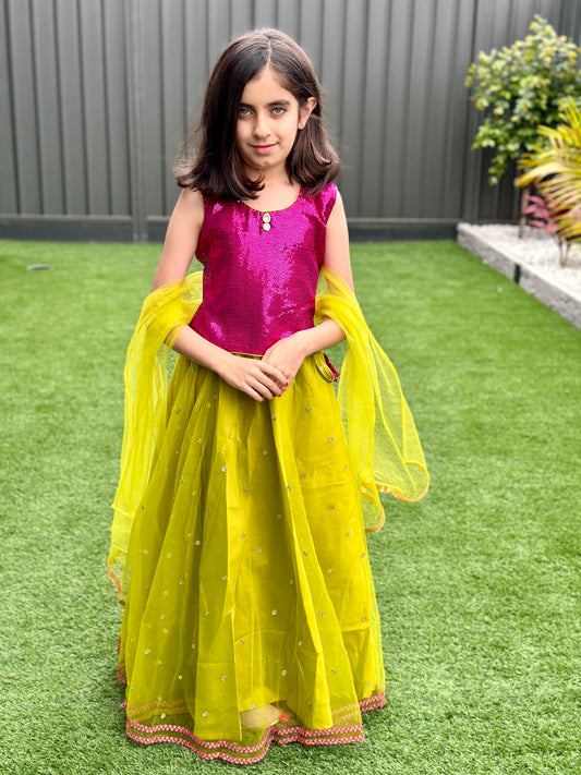Fancy Lehenga set Yellow