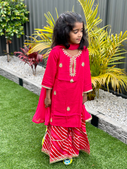 Kurti with Sharara