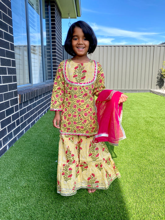 Kurti with Sharara