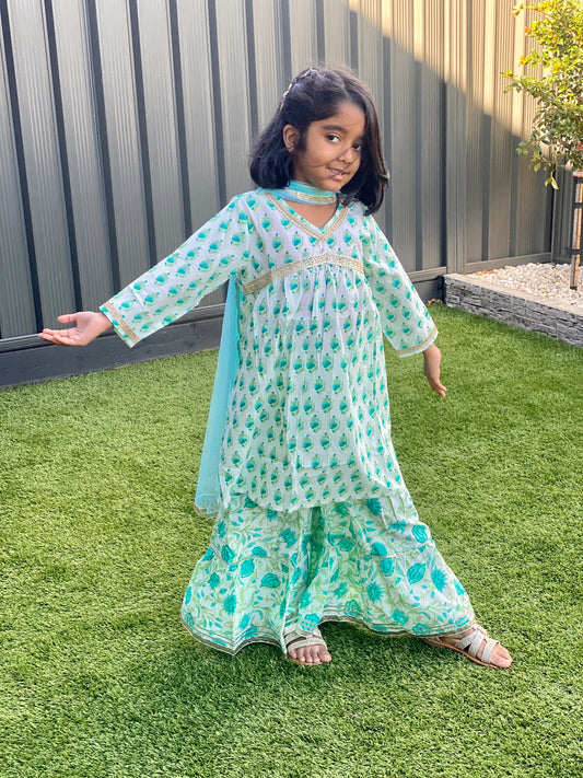 Kurti with Sharara